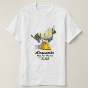 Camiseta Cartel de viaje al Parque Estatal Minnewaska Nueva
