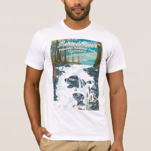 Camiseta Cartel de viaje al río Merced California
