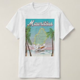 Camiseta Cartel de viaje antiguo de Mauricio