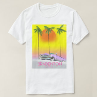 Camiseta Cartel de viaje de coche clásico de Bradenton Flor