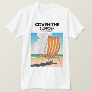 Camiseta Cartel de viaje de Covehithe suffolk beach
