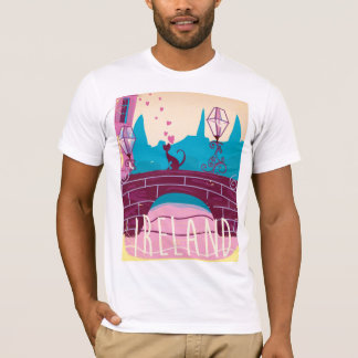 Camiseta Cartel de viaje de estilo vintage de Irlanda de di