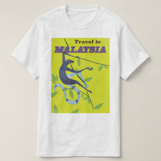Camiseta Cartel de viaje de estilo vintage de Malasia
