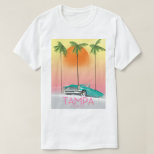 Camiseta Cartel de viaje de estilo vintage de Tampa Florida