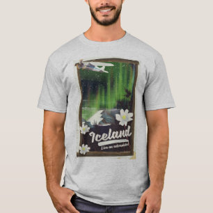 Camiseta Cartel de viaje de estilo vintage del paisaje de I