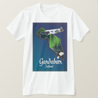 Camiseta Cartel de viaje de Garðabær Islandia
