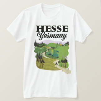 Camiseta Cartel de viaje de Hesse Alemania