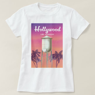 Camiseta Cartel de viaje de Hollywood Los Ángeles
