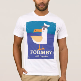 Camiseta Cartel de viaje de la gaviota Fomby Lancashire