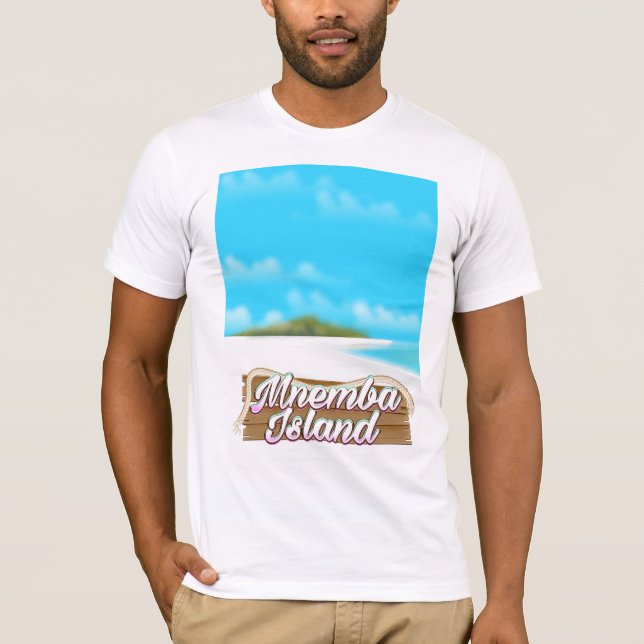 Camiseta Cartel de viaje de la isla Mnemba (Anverso)