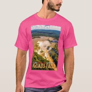 Camiseta Cartel de viaje de las cataratas de Iguazu