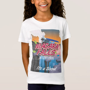 Camiseta Cartel de viaje de las Cataratas del Niágara Ontar