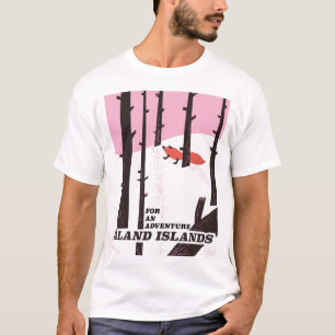 Camiseta Cartel de viaje de las Islas Åland, Finlandia