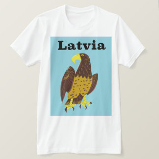 Camiseta Cartel de viaje de Letonia.