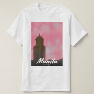 Camiseta Cartel de viaje de Manila Filipinas.