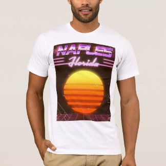 Camiseta Cartel de viaje de Nápoles Florida años 80