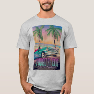 Camiseta Cartel de viaje de Paradise Cove,Malibu,California