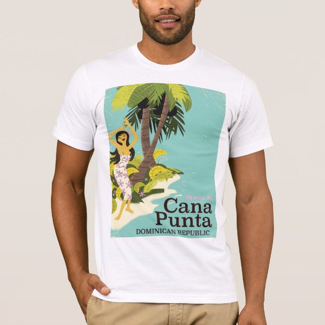 Camiseta Cartel de viaje de Punta Cana República Dominicana (Anverso)