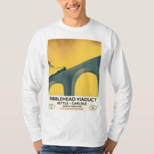 Camiseta Cartel de viaje de Ribblehead Viaduct Yorkshire