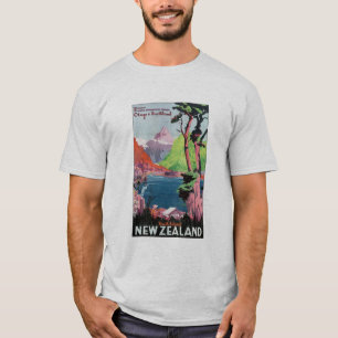 Camiseta Cartel de viaje de South Island New Zealand