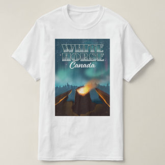Camiseta Cartel de viaje de White Horse Canadá