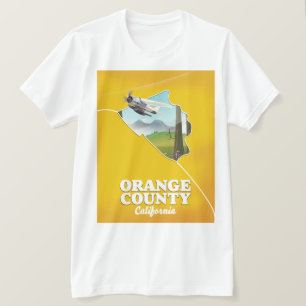 Camiseta Cartel de viaje del Condado de Orange California