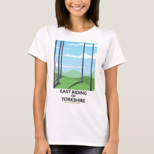 Camiseta Cartel de viaje del East Riding de Yorkshire