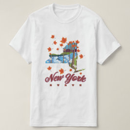 Camiseta Cartel de viaje del estado de Nueva York