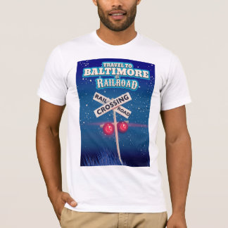 Camiseta Cartel de viaje del ferrocarril Baltimore.