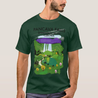 Camiseta Cartel de viaje del Pancava Falls pindlerv Millón 