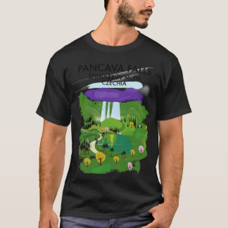Camiseta Cartel de viaje del Pancava Falls pindlerv Millón 