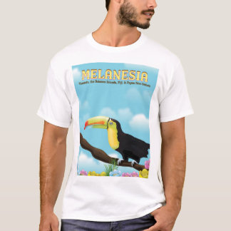Camiseta Cartel de viaje del tucán de Melanesia