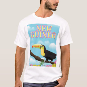 Camiseta Cartel de viaje del tucán de Nueva Guinea