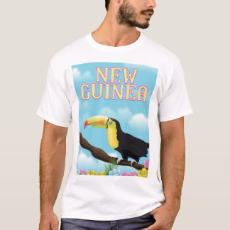 Camiseta Cartel de viaje del tucán de Nueva Guinea