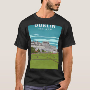 Camiseta Cartel de viaje en castas de Irlanda de Dublín