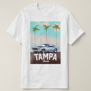 Camiseta Cartel de viaje en coche de Tampa Florida