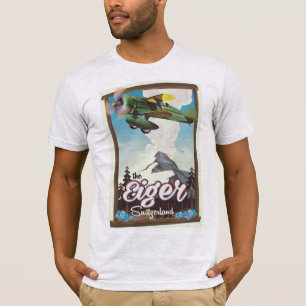 Camiseta Cartel de viaje en la montaña Eiger, Suiza