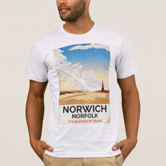 Camiseta Cartel de viaje en tren con estilo vintage de Norw