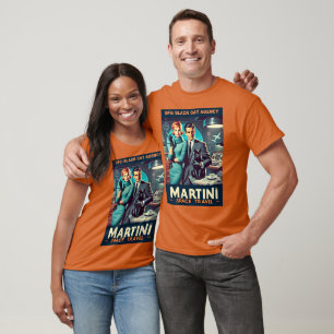 Camiseta Cartel de viaje espacial Martini SP5: Agencia Blac