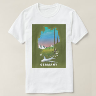 Camiseta Cartel de viaje ilustrado de Alemania
