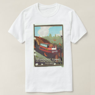 Camiseta Cartel de viaje por el canal del túnel de Standedg