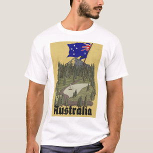 Camiseta cartel de viaje vintage de Australia