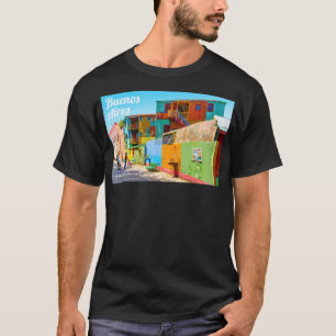 Camiseta Cartel de Viaje Vintage de Buenos Aires (1) campin