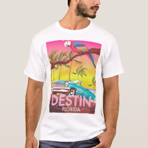 Camiseta Cartel de viaje vintage de Destin Florida EE. UU.