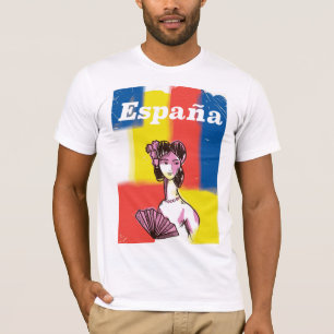 Camiseta Cartel de viaje vintage de España