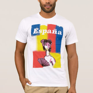 Camiseta Cartel de viaje vintage de España