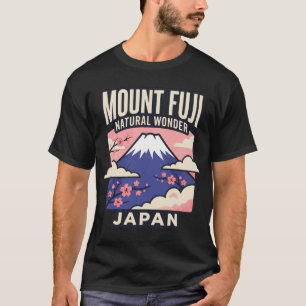 Camiseta Cartel de viaje vintage de Japón Monte Fuji Retro