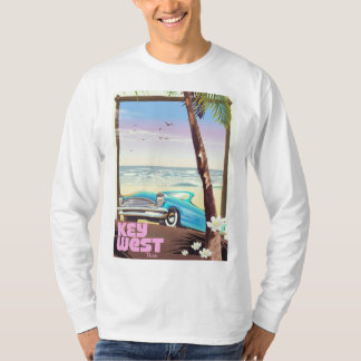 Camiseta cartel de viaje vintage de Key West Florida
