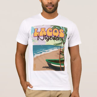 Camiseta Cartel de viaje vintage de Lagos, Nigeria
