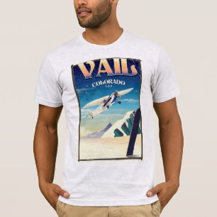 Camiseta Cartel de viaje vintage de Vail Colorado